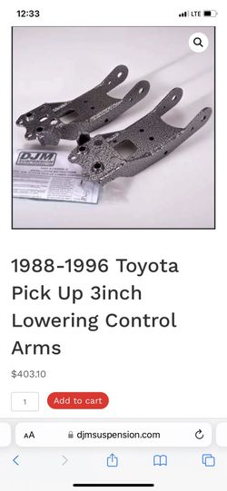 toyota tacoma lower control arms for lower trucks