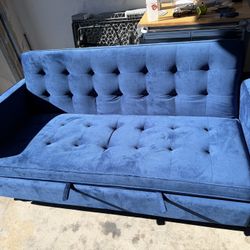 Sleeper Sofa Royal Blue Velvet