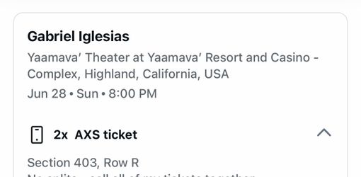 Gabrial Iglesias at Yaamava resort and casino