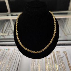 10k Solid Gold Rope Chain 51.8 Grams 22 Long Layway Available 10% Down If You Interested Please Make Sure You Ask For Maribel Thank You 