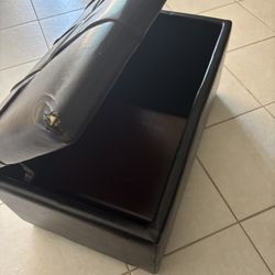 Storage Ottoman  Has Some Wear And Tears 