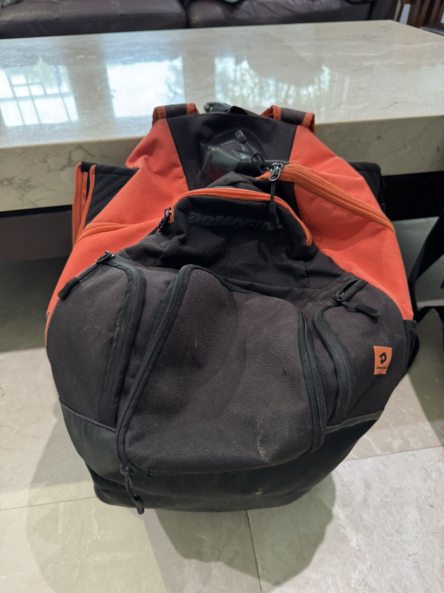 DeMarini Voodoo OG Backpack Bat Bag Baseball Softball Black & orange