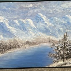 Alaska winter  signed by ms dated 1995