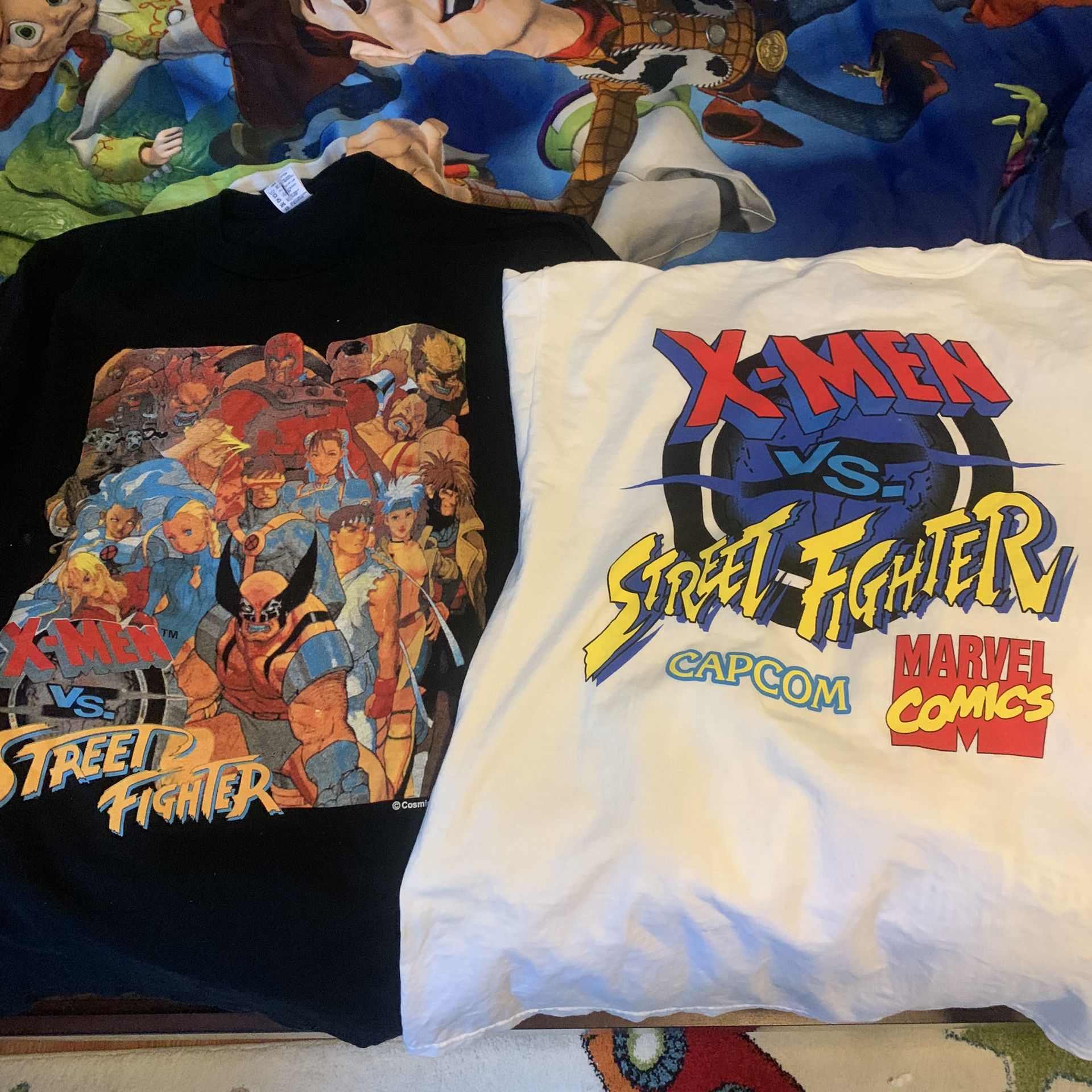 X men vs street fighter shirts Size L-XL