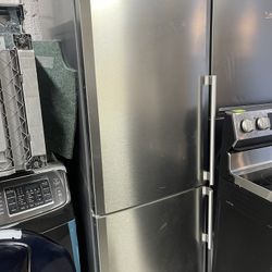 refrigerator  bloomberg  24 inches wide stainless bottom  freezer 