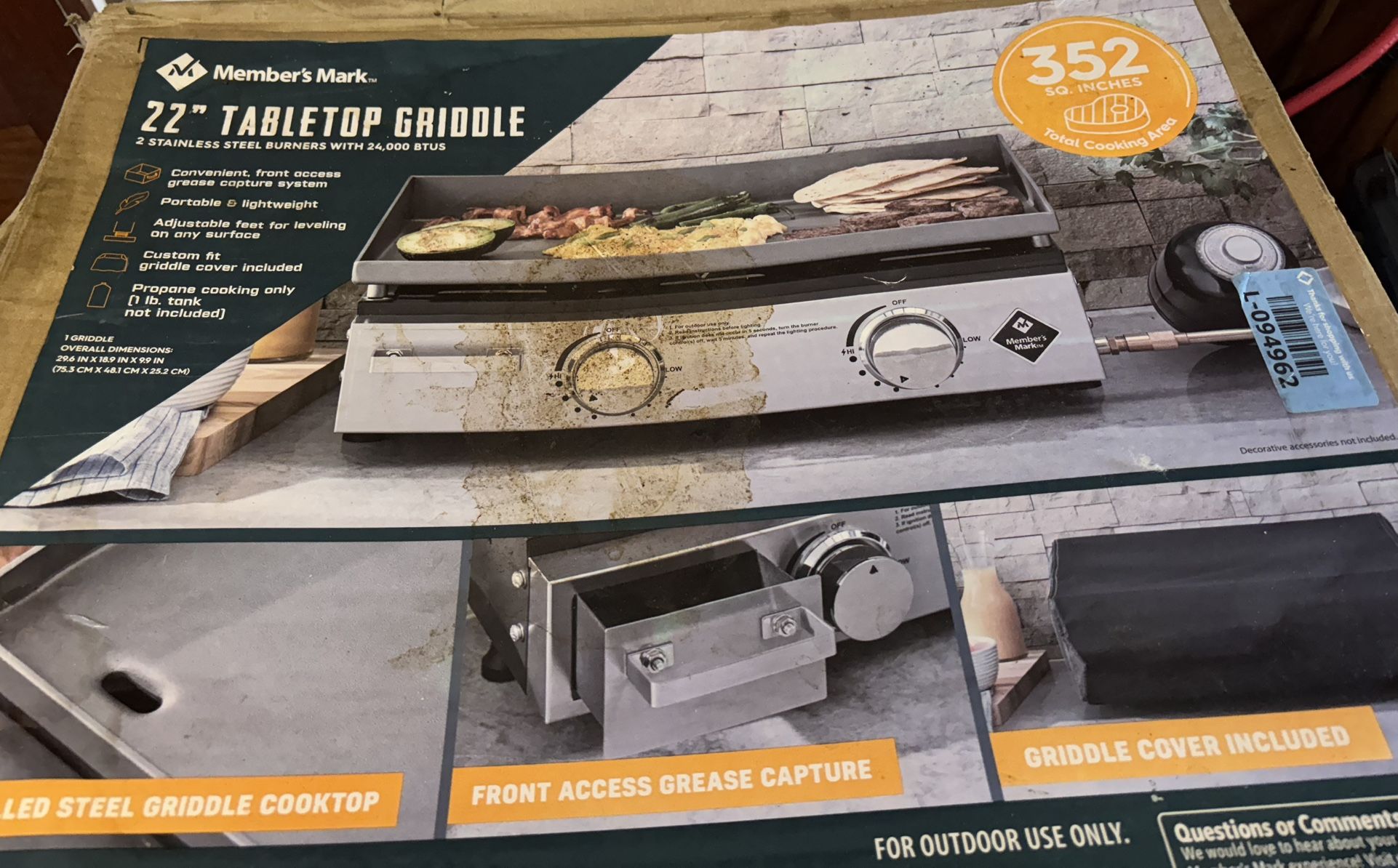 Portable Propane Griddle