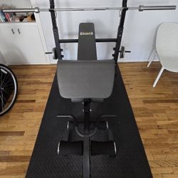 Workout Bench w/ Barbell