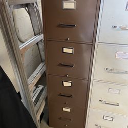 One non locking filing cabinet