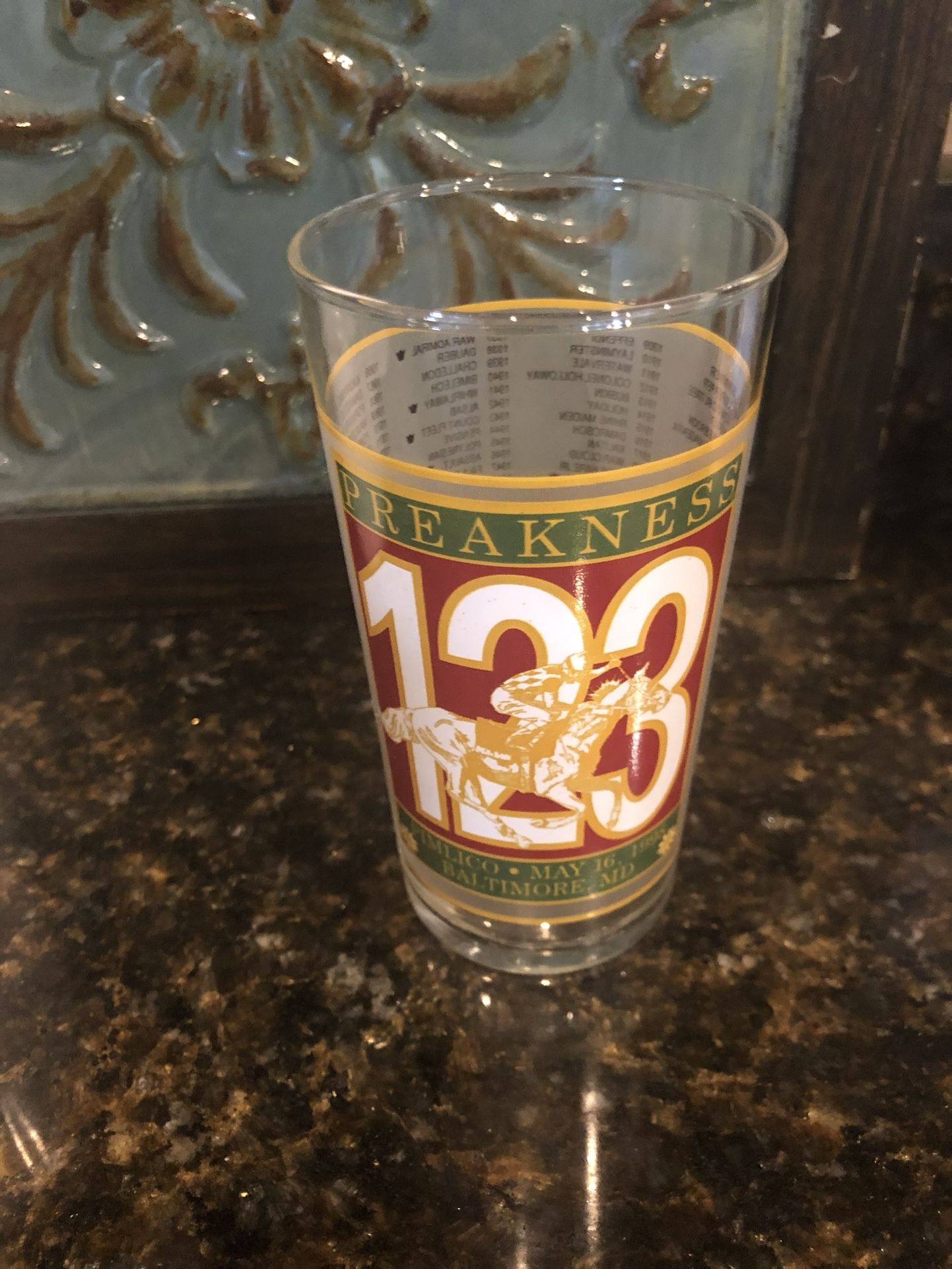 Collector’s Preakness Glass