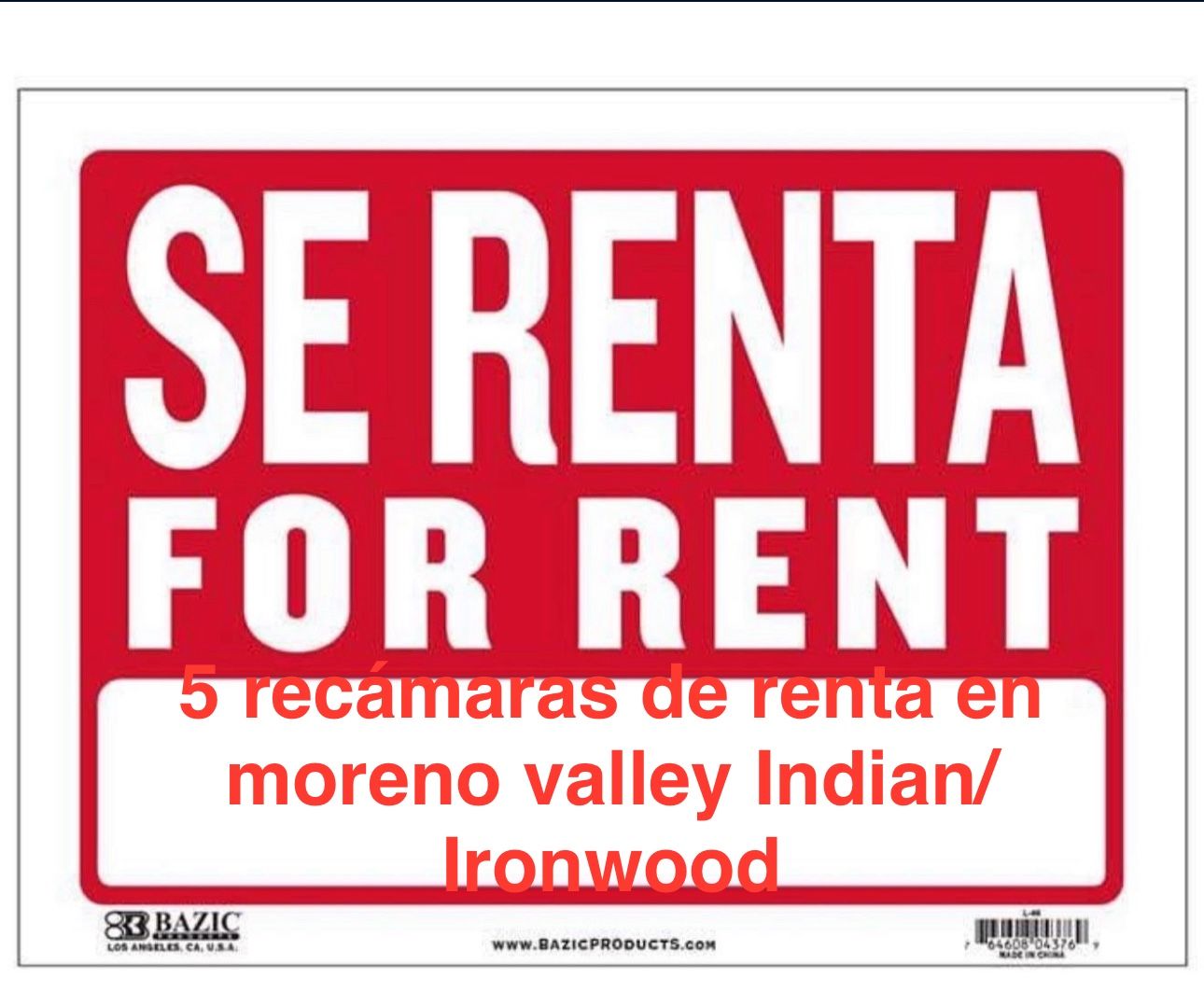 Casa En Moreno Valley Se renta Cuatos