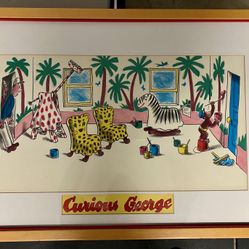 Vintage Curious George Framed Print