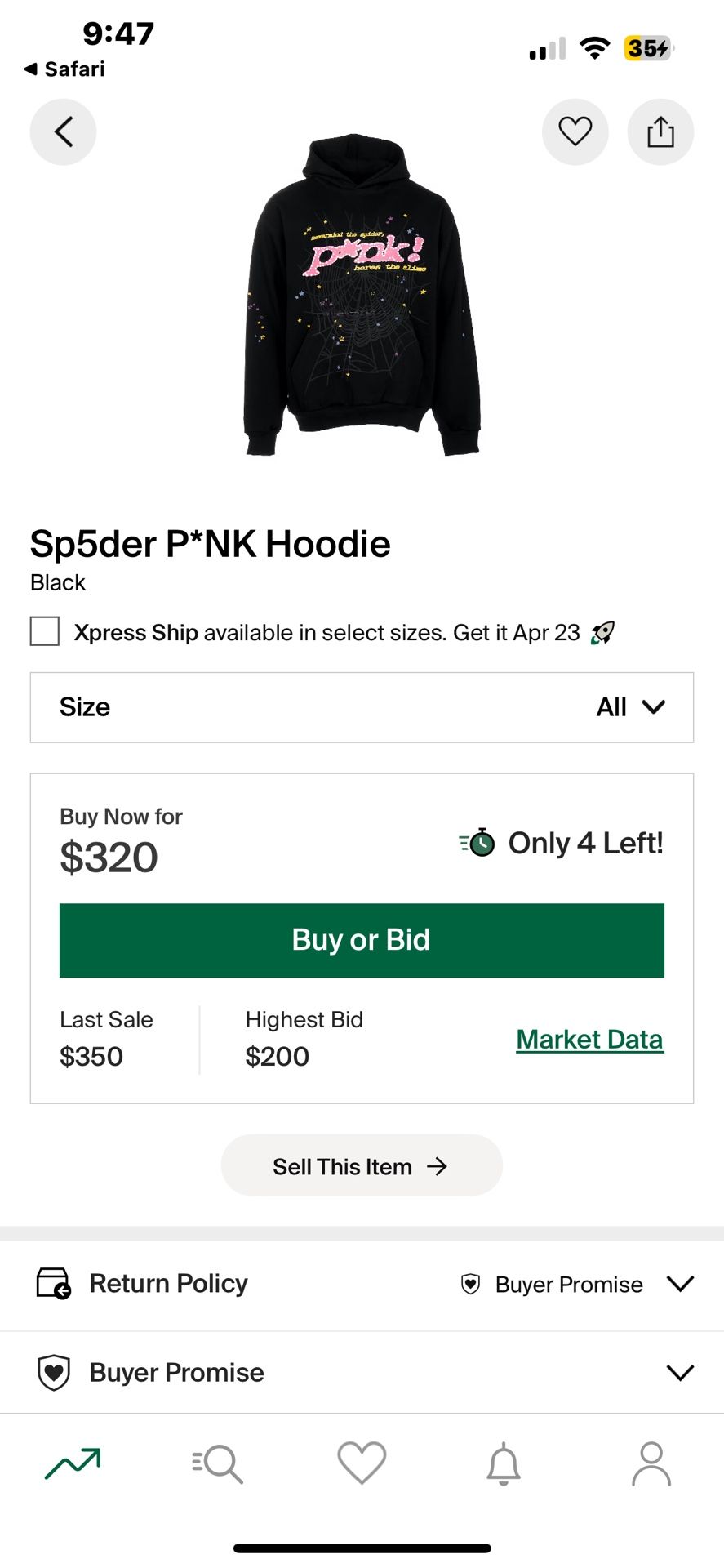 $110 Spider Hoodi