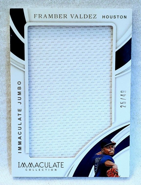 2019 Panini Immaculate Collection Jumbo IJ-FV Framber Valdez 25/49 Jersey Card
