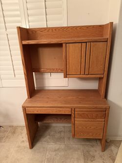 Work/school Desk With Rolling Chair