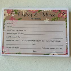 Wishes And Advice Cards 