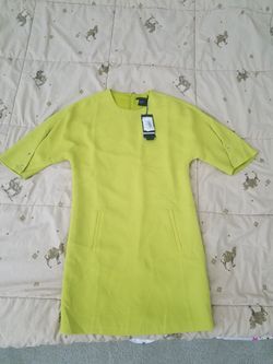 Armani Exchange Dress Extra Small XS Salad Green Yellow Green Neon Green