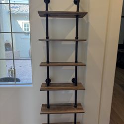 Wall Mounted Wood Book Shelf