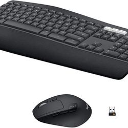 Logitech MK850 Performance Wireless Keyboard and M720 Triathlon Mouse Combo USB Bluetooth, Pair up to 3 device