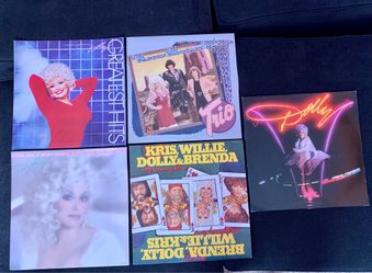 5 Dolly Parton Records LP’s