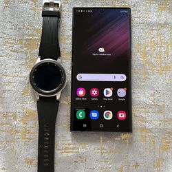 Samsung Galaxy S22 Ultra Unlocked + Samsung Watch 