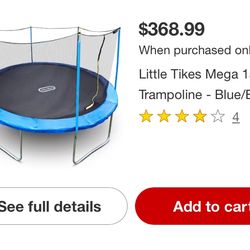 Little Tikes Mega 15-Foot Trampoline-NEW-