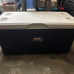 EUC Coleman 150 Qt Hard Cooler Huge!  Keeps Ice Up To 5 Days! 