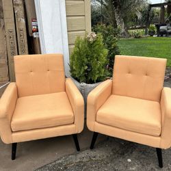 Brand New Funky Orange Couches 