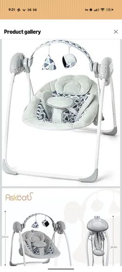 Portable Baby swing with music and vibration battery operated
