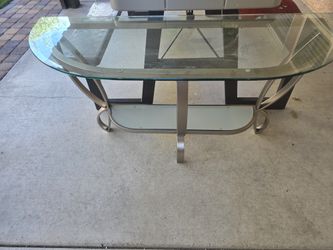 Glass Side Table