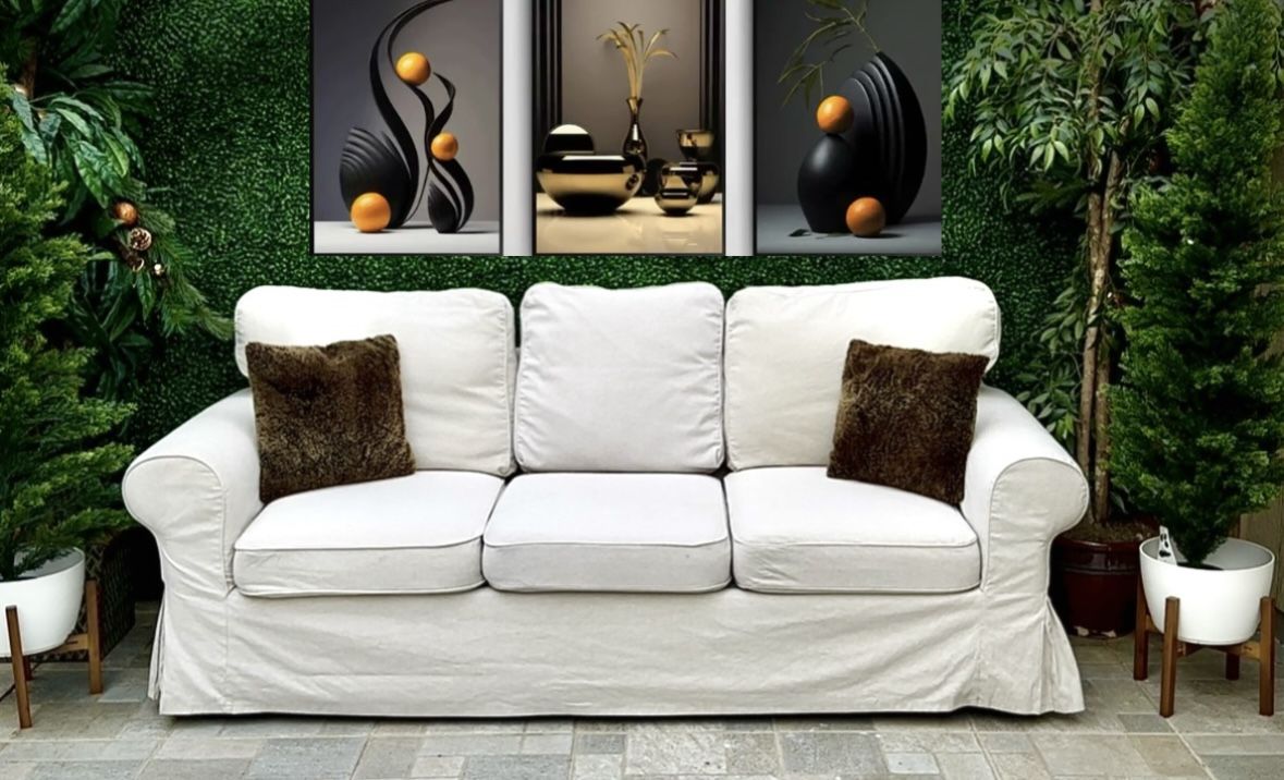 (Free delivery 🚚) Light Gray Ikea Ektorp couch 