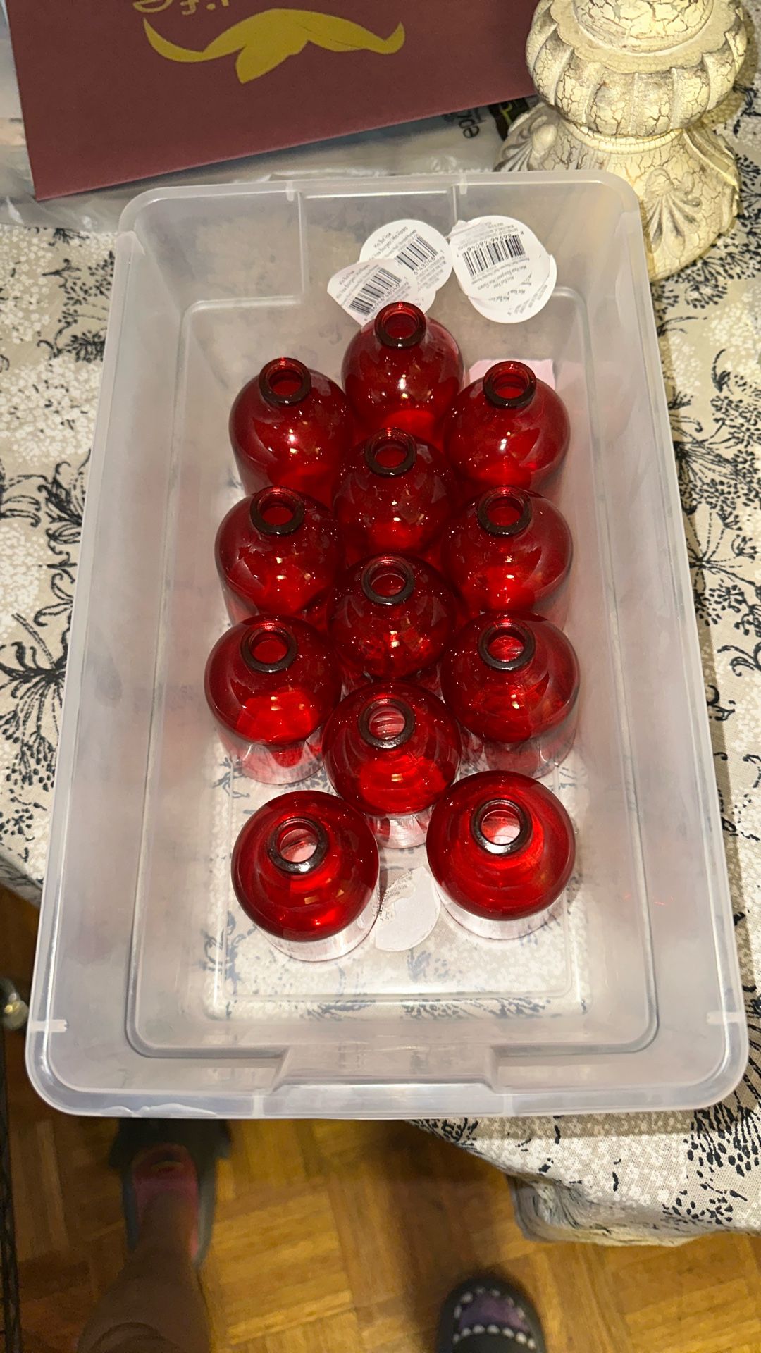 Mini Bud Vase Red
