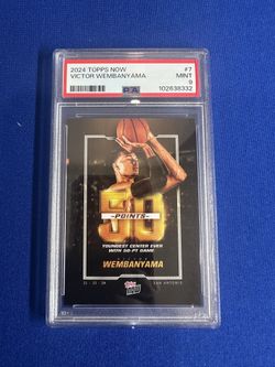 2024 Topps Now #7 Victor Wembanyama PSA 9 San Antonio Spurs