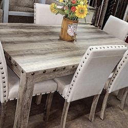 Table With 6 Chairs On Sale $599.99