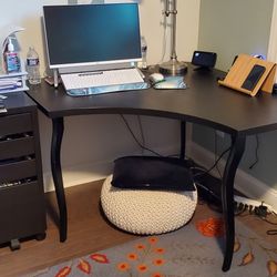 2 Black Office Desk