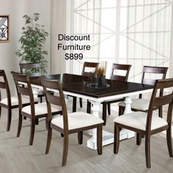 Dining Table With 8 Chairs SALE
