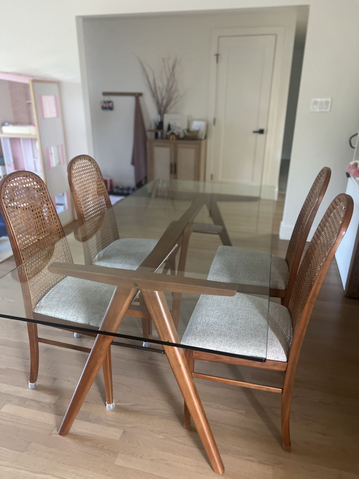 West Elm Jensen 76” Table With 4 Chairs