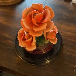 Ceramic Peach Rose