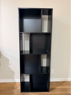 Crate&Barrel Black Bookcase/Shelf Storage