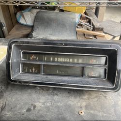 Speedometer And Gauge Panel Off A 1972 Ford Econoline Van.