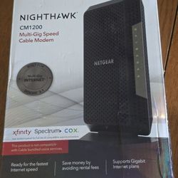 Cable Modem,  Netgear CM1200 Latest New open box