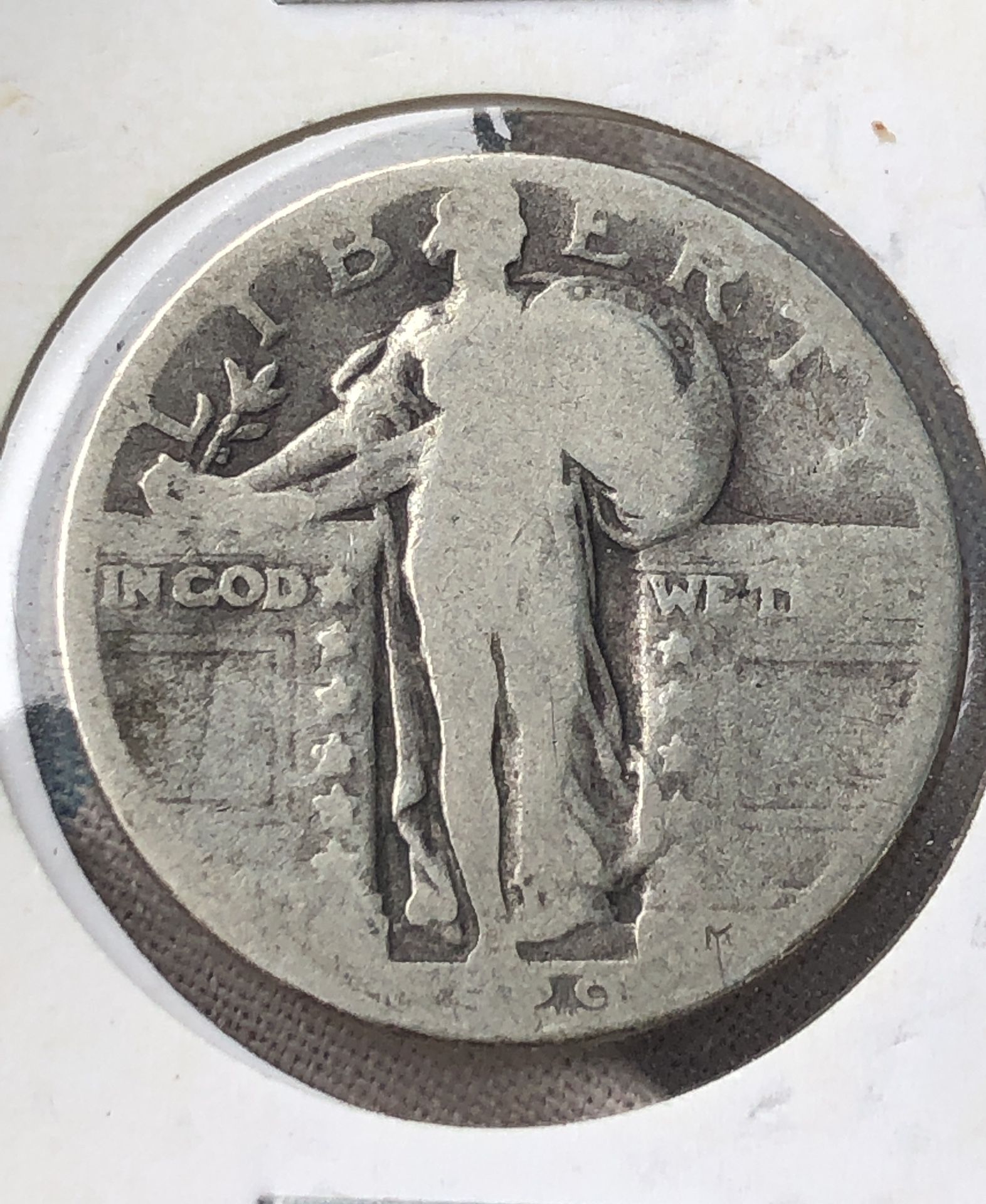 1929 S? Standing Liberty Silver Quarter 