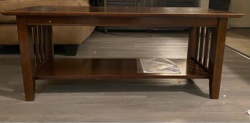 Mission Style Wooden Coffee Table