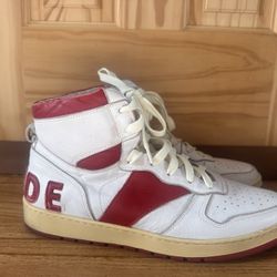 Rhude Red Hightop Size 9