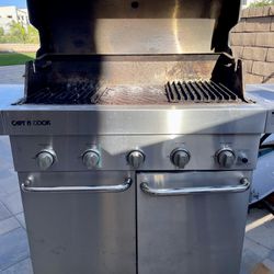 BBQ Grill & Side Burner - plumbed for Natural Gas