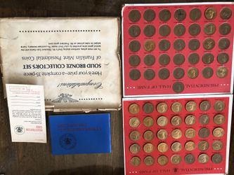 1968 Franklin Mint Presidential Coins  35 Coins