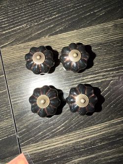 Unique Vintage Cabinet Handle Pull Knob set of 4