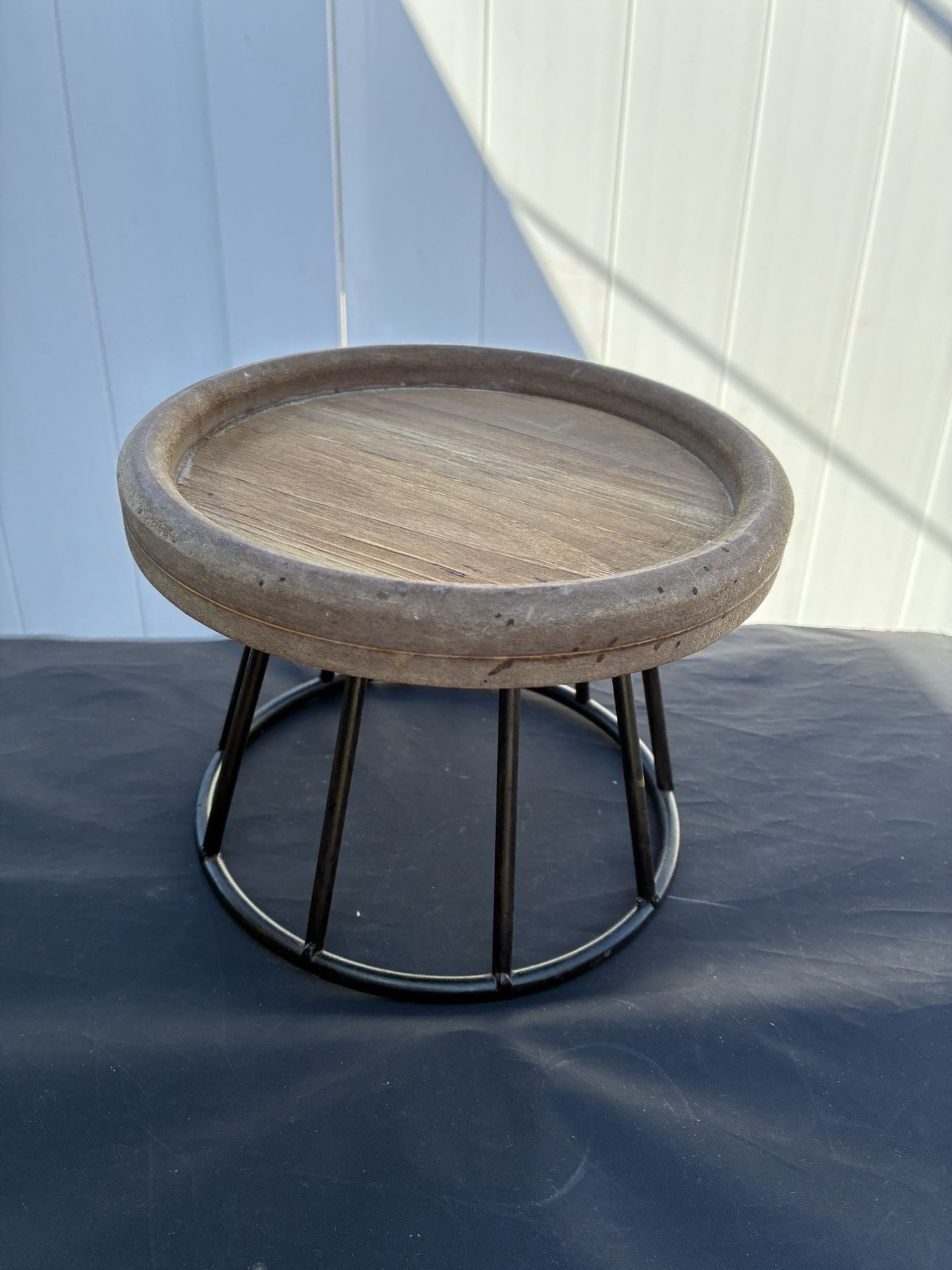 Wood & Metal Display Stand