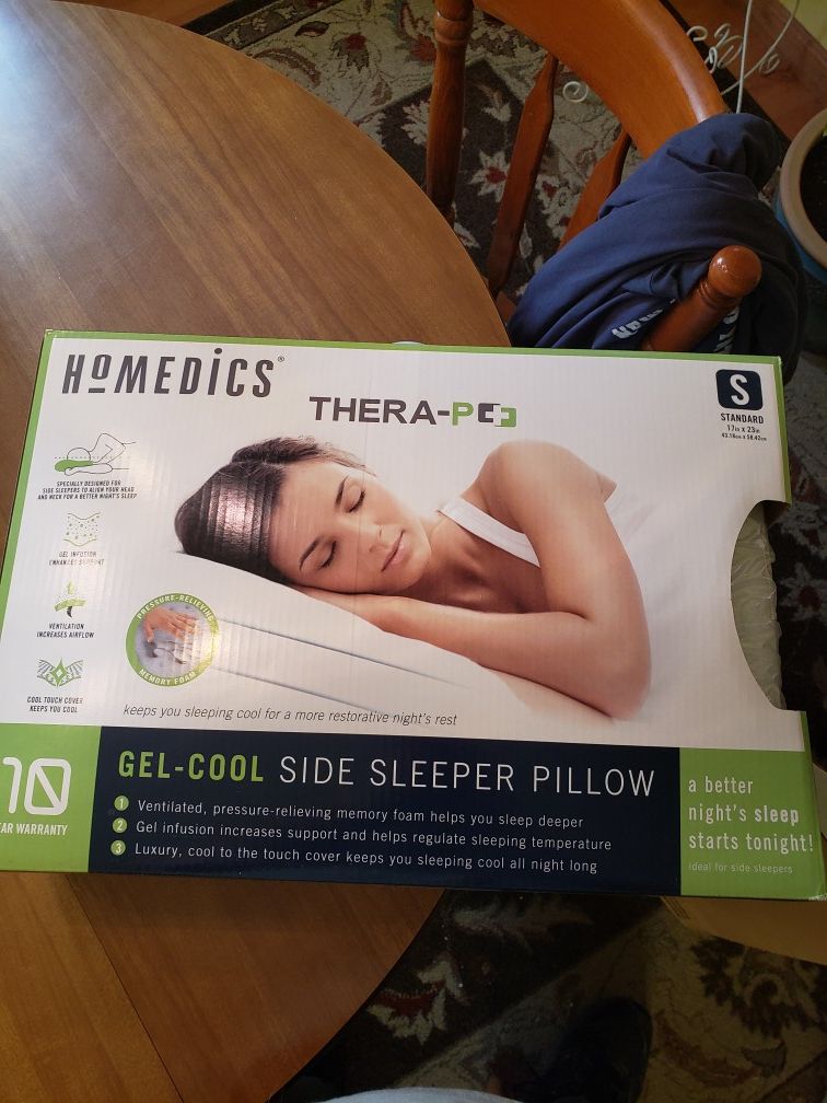 Homedics Thera-plus cool gel pillow NEW