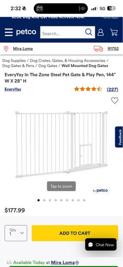 EveryYay Steel Pet Gate & Play Pen 144" x 28"