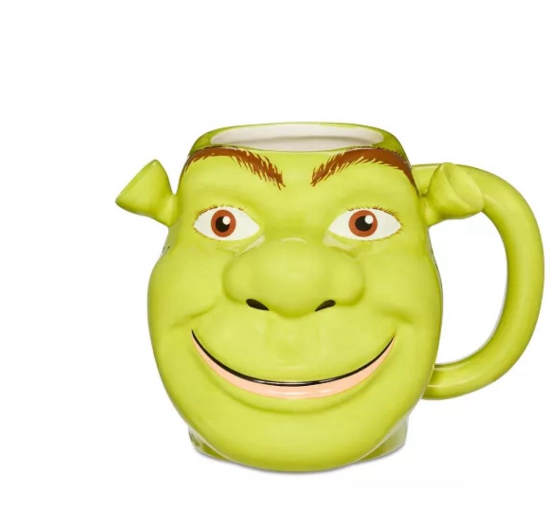Shrek Molded Face Coffee Mug - 24 Oz